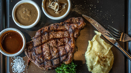 Delicious Grilled Meat Steak