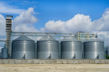 Large industrial plants And clear skies