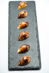 Set of cookies, cakes, chocolate candies isolated on white background