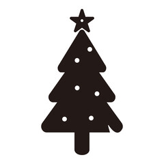 Christmas Tree Icon Vector Illustration Sign