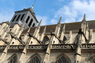 saint-jacques church in lisieux in normandy (france)