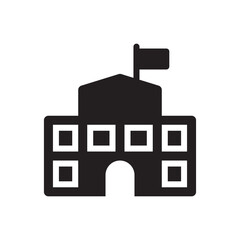 school Building icon - education Institution icon