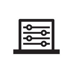Abacus calculation icon 