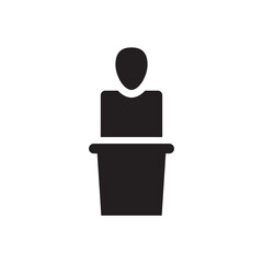 Conference speech icon
