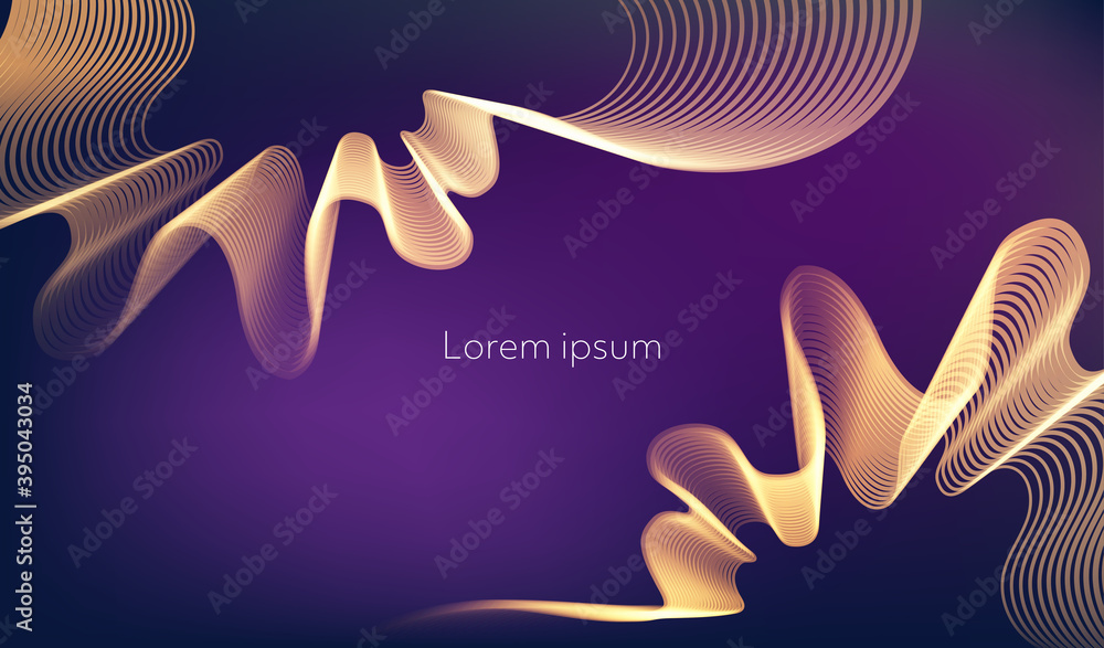 Aufkleber Moving colorful abstract background. Dynamic Effect. Vector Illustration. Design Template.