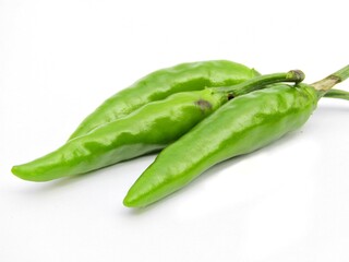 Fresh green chili pepper