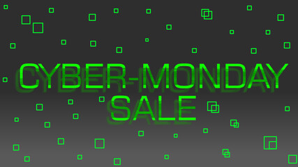 CoOl CYBER-MONDAY SALE Futuristic Cyber punk Promo Banner Desktop Wallpaper Background 
