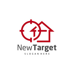 Home Target logo vector template, Creative Target logo design concepts, Icon symbol, illustration