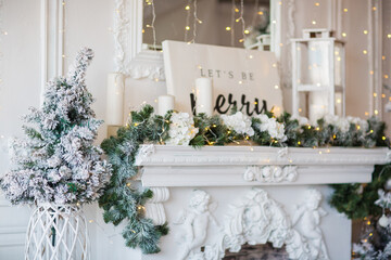 festive christmas and new year decorations	