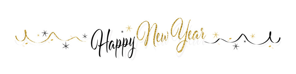 Happy new year with sequins