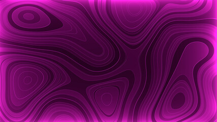Obraz premium Abstract background of curves. Light at the edges. Purple illustration. 3D image.