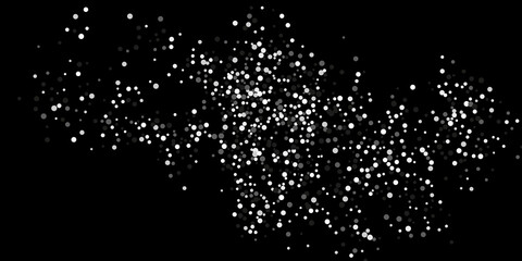 Silver glitter confetti.