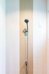 modern shower head in bathroom at bath room.