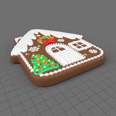 House Christmas cookie