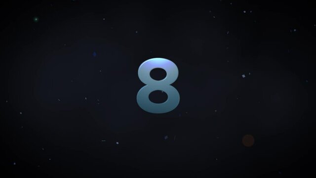 Countdown h264 full HD, numbers, with background, mp4 file, 1920x1080