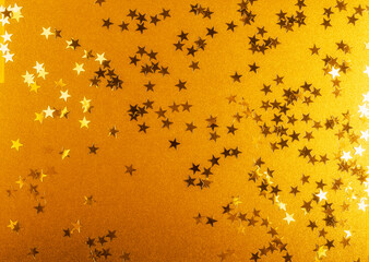 Gold background with shiny stars