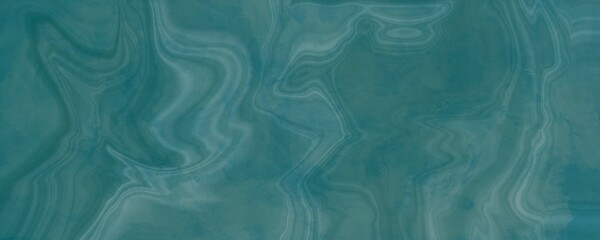 Web banner lungo. Astratto sfondo verde con motivo a trama marmorizzata in un elegante design fantasia, vortici ondulati e motivo marmorizzato arricciato in pietra dipinta di color turchese pastello