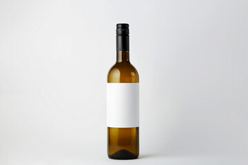 A bottle of wine mock up, front view.