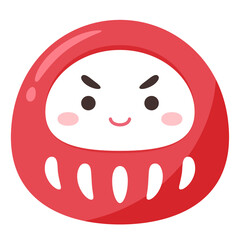 かわいいだるまのイラスト