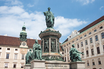 Fototapeta na wymiar Monument to Kaiser Franz I in Hofburg, Vienna