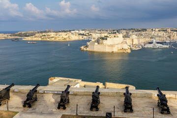 The three old cities, Vittoriosa, Senglea a Cospicua at the grand harbour in Malta