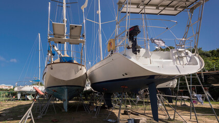 BOATS IN SHIPYARD