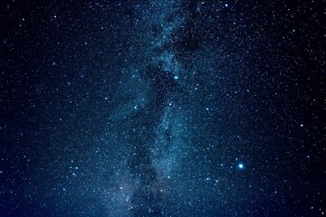 Clear night sky with milky way and huge amount of stars.