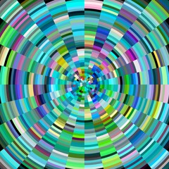 Blue purple phosphorescent round abstract background with circles