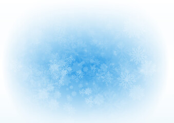 Vector : Snow flake with blue background