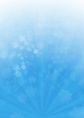 Vector : Snow flake with blue background