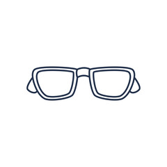 Fototapeta premium glasses icon, line style in white background