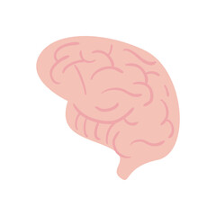 brain daily sticker flat style icon vector design