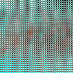 Silver green squares, metal grid background