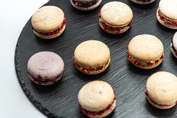 Set of delicious macaroons