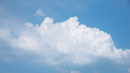 Naklejka na ściany i meble Blue Sky with Fluffy clouds