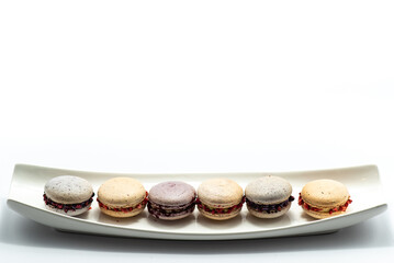 Set of delicious macaroons