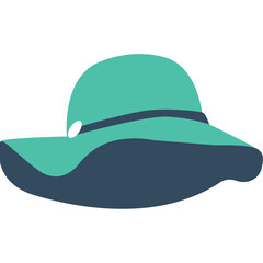 
Floppy Hat Flat Vector Icon

