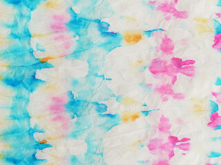 Obraz premium Grunge Tone. Pale Print. Drawing Stains. Rainbow