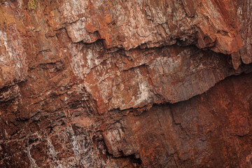 Natural red rock for texture