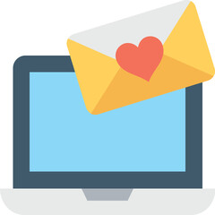 
Love Message Vector Icon 
