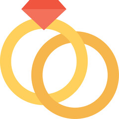 
Heart Ring Vector Icon 
