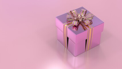 christmas gift box with ribbon