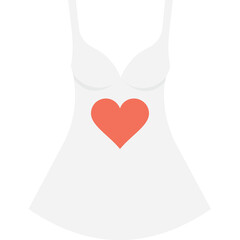 
Wedding Dress Vector Icon
