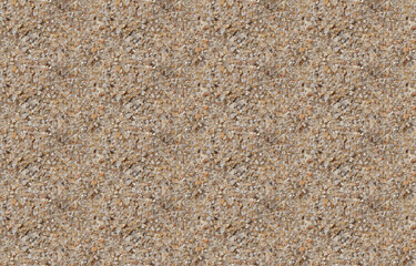 Seamless background, texture from natural material, small pebbles from the shore of Lake Baikal, light brown coloring.