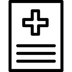 Obraz premium Report Vector Line Icon 