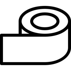 
Tissue Roll Vector Line Icon
