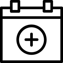 Obraz premium Calendar Vector Line Icon 