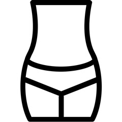 
Waistline Vector Line Icon
