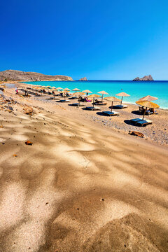 Mazida Ammos beach, Xerokambos, Sitia municipality, Lassithi, Crete, Greece.