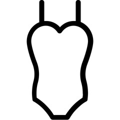 
Swimsuit Vector Line Icon
